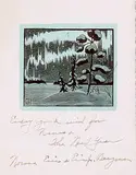 Henry Eric Bergman, Untitled - Northern Lights Over Snowy Lake