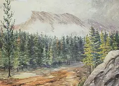 Walter Chesterton, Untitled - Mountains at Banff, 1903, 1903, watercolour on paper