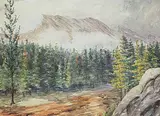 Walter Chesterton, Untitled - Mountains at Banff, 1903, 1903, watercolour on paper