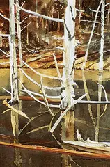 Bruce Cryer, Graham Lake, watercolour on paper