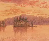 Thomas Mower Martin, Sunset on Ox Tongue Lake, Muskoka Region