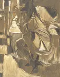 The Big Chair by Robert F.M. McInnis, 1986, oil on canvas, sold Nov 1995