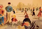 Janet Mitchell, Ball Game at 42nd St.