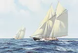 J. Franklin Wright, A Race for Real Sailors, acrylic on canvas