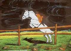William C. McCargar, Jumper, mixed media on paper