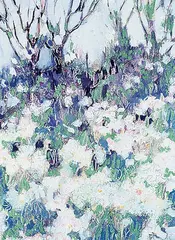 Susan Montgomery, Midnight Hillside, 1988, oil on prepared paper