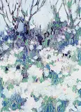 Susan Montgomery, Midnight Hillside, 1988, oil on prepared paper