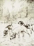 Percival Leonard Rosseau, Cooling Off, 1932, drypoint etching on wove paper