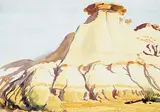 Untitled - Sandstone Bluffs by Margaret Shelton, 1939, watercolour on paper, sold Nov 1995