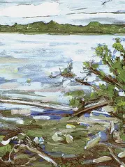 Gordon Snyder, Clear Lake, oil on canvas