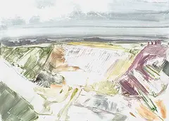 James D. Ulrich, Ocean Landscape XI, 1983, monoprint on paper