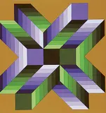 Victor Vasarely, Ma Ta Fem #199/250, 1970, silkscreen on paper