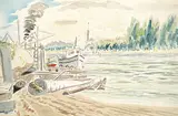 Stanley Ernest Brunst, Untitled - B.C. Coastal Scene, 1940, watercolour on paper
