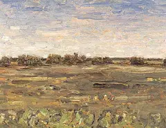 Bryan Chubb, Untitled - Landscape, oil on masonite
