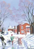 Rémi Clark, Promenade, 1995, oil on canvas