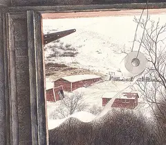 The Outpost by Patrick Douglass Cox, watercolour on paper, sold May 1995