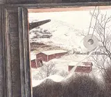 Patrick Douglass Cox, The Outpost, watercolour on paper