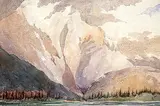 Zoe Mary H. Dunning, Storm on Cascade Mtn., watercolour on paper
