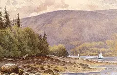 William Ferris, Untitled - British Columbia Coastal View, 1900, watercolour on paper