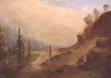 John A. Hammond, Mount Sir Donald, Canadian Rockies, oil on canvas board