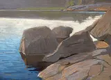 Frank Charles Hennessey, Untitled - Algonquin Shore Line, 1930, pastel on paper