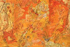Autumn Pattern by Yvonne McKague Housser, mixed media on masonite, sold May 1995