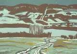 Illingworth Kerr, Turner Valley Nocturne #73/150, colour silkscreen on paper