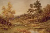 Harold Lawes, Near Brockenhurst Haunts, watercolour on paper