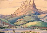 Dorothy P. Barnhouse, Untitled - Castle Mountain, 1942, watercolour on paper