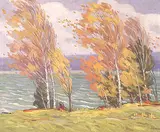 Orval Clinton Madden, At Mindemoya Lake, Manitoulin Island, 1935, oil on canvas