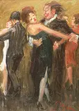 Ernest Marza, Rumba, oil on canvas