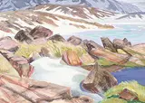 Doris Jean McCarthy, Puddle in the Rocks, Cape Dorset
