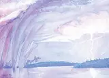 Peter Mortimer-Rae, Valkyries Bridge, Storm Over Yellowknife, N.W.T., 1974, watercolour on paper