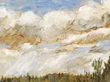 Ronald L. Myren, Cloud Study Near Alxis Lake, B.C., 1989, oil on masonite