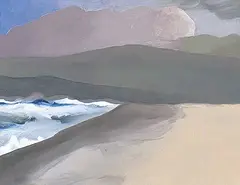 Norman Antonio Onley, Dark Shore, 1977, oil on masonite