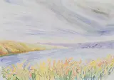 Catherine Perehudoff, Fort Qu'Appelle #6, 1980, watercolour on paper