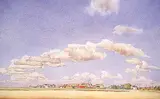 Walter J. Phillips, Ste. Agathe, Manitoba, 1932, watercolour on paper