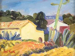 Jori Smith, Untitled - Maison du Midi, oil on paper board