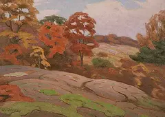 October by George Thomson, oil on canvas, sold May 1995