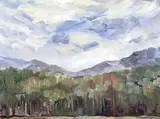 Jean Davenall Turner, Trees, Hills, Sky