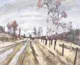 Frank Vervoort, April Aspens, 1983, oil on canvas