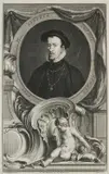 Jacobus Houbraken, Portrait Of Thomas Howard, Duke Of Norfolk, After Hans Holbein The Younger, engraving on off-white paper