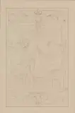 Walter Crane, Preparatory Drawing For Scottish Widows Calendar, February, pencil on paper