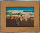 Hans Hansen R.s.w., Outside The City Gates, watercolour on board