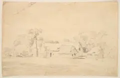 James Ward, Cottage Near Calne, Wiltshire, pencil