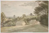 William Crotch, Four Views In Dovedale 1802, watercolour over charcoal various sizes