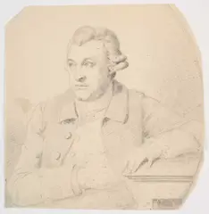 George Dance the Younger, Six Portraits Of Gentlemen And One Figure Study Of A Gentleman, Pencil and two further portraits by or attributed to William Mineard Bennett and Thoma