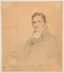 Joseph Slater, Portrait Of A Cleric, pencil and watercolour