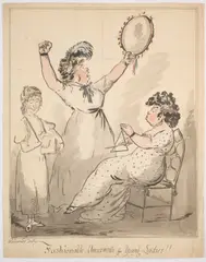 George Moutard Woodward, A Booklet Titled A Touchstone For The Watering Places Or Characters Scrutinized Represented In Eight Metamorphic Sketches By G.M. Woodward, pen and ink and watercolour ten pages including the front cover and title page together