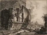 The Tomb Of Plautii, Near The Ponte Lucano by Giovanni Battista Piranesi, etching on heavy ivory laid paper, sold Dec 2024